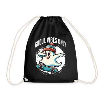 Ghoul Vibes Seulement Drôle Halloween Dire Design - Sac de sport léger - noir - Devant