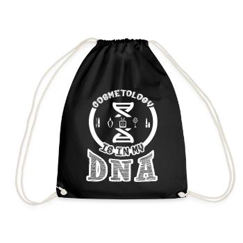 Cosmetologist Cosmetology Is In My DNA - Drawstring Bag - black - Front