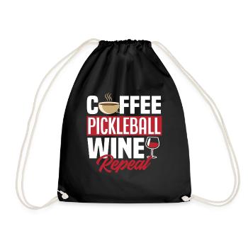 Café Pickleball Vin Répéter - Sac de sport léger - noir - Devant