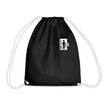Elevator Logo Emblem Repair Inspector Elevator - Drawstring Bag - black - Front