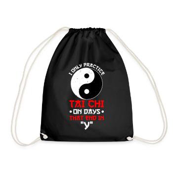 Yin Yang Tai Chi - Turnbeutel - Schwarz - Vorne