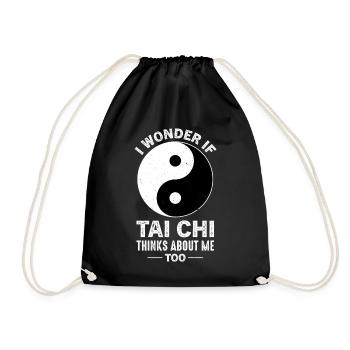 Yin Yang Tai Chi - Sac de sport léger - noir - Devant