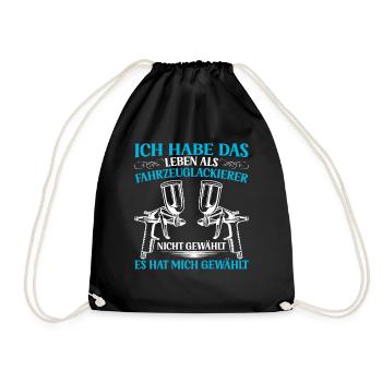 Vehicle painter Life as a painter - Drawstring Bag - black - Front