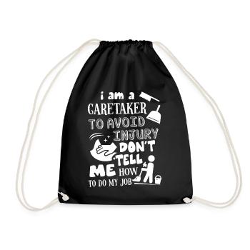 Caretaker I'm A Caretaker - Drawstring Bag - black - Front