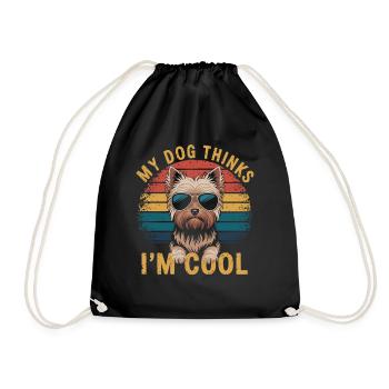 Yorkshire Terrier Yorkie Propriétaire de chien Cool - Sac de sport léger - noir - Devant