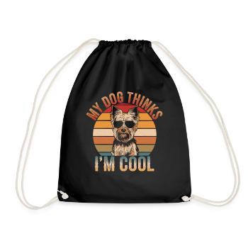 Yorkshire Terrier Yorkie Propriétaire de chien Cool - Sac de sport léger - noir - Devant