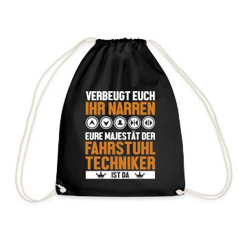 Verbeugt Euch Ihr Narren Inspector Repair - Drawstring Bag - black - Front