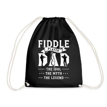 Fiddle Player Dad The Idol The Myth Violinist - Turnbeutel - Schwarz - Vorne