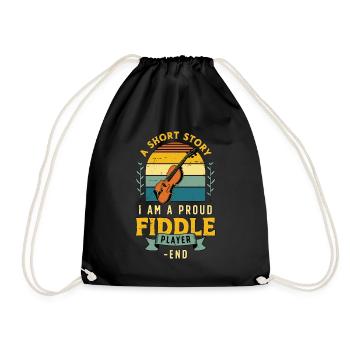 Violoniste Une nouvelle Je suis violoniste - Sac de sport léger - noir - Devant