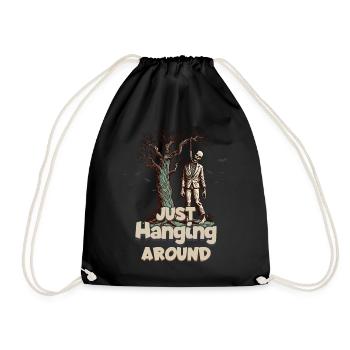 Funny Halloween Saying Undead Zombies - Drawstring Bag - black - Front