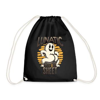 Funny Ghost Design Humorous Sarcastic - Drawstring Bag - black - Front