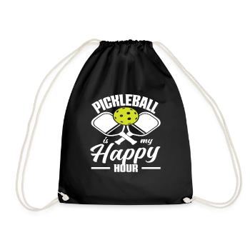Le pickleball est mon happy hour - Sac de sport léger - noir - Devant