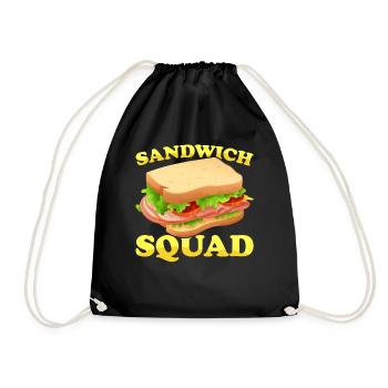 Amateurs de sandwichs Amateurs de restauration rapide - Sac de sport léger - noir - Devant