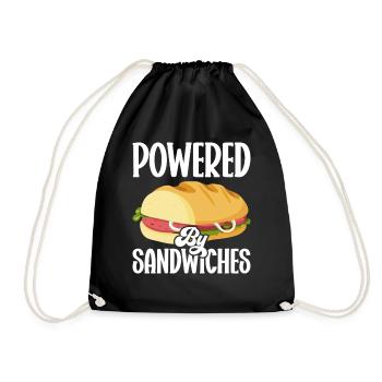 Amateurs de sandwichs Amateurs de restauration rapide - Sac de sport léger - noir - Devant