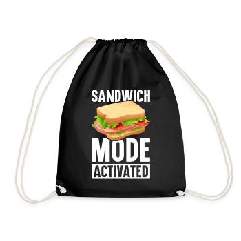 Amateurs de sandwichs Amateurs de restauration rapide - Sac de sport léger - noir - Devant
