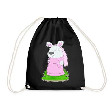 Hase Braut Schleier Hochzeit - Turnbeutel - Schwarz - Vorne