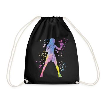 Boxing Fighter Enfants Boxer de match de boxe - Sac de sport léger - noir - Devant