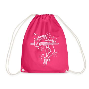 Hochspringer Wasserfarben Hochsprung - Turnbeutel - Fuchsia - Vorne