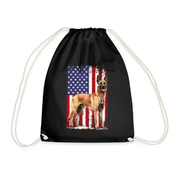 Belgian Malinois - Turnbeutel - Schwarz - Vorne