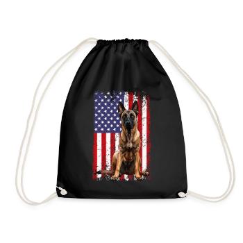Belgian Malinois - Turnbeutel - Schwarz - Vorne