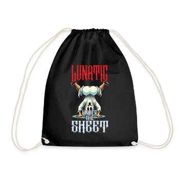 Funny Ghost Design Humorous Sarcastic - Drawstring Bag - black - Front
