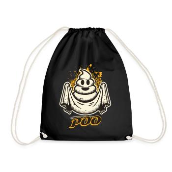 Drôle de caca tas fantôme caca au lieu de boo - Sac de sport léger - noir - Devant