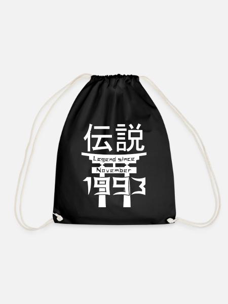Legend since November 1993 Birthday Gift - Drawstring Bag - black