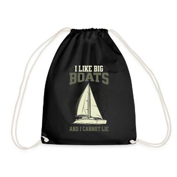 J’aime les grands bateaux et je ne peux pas mentir - voilier - Sac de sport léger - noir - Devant