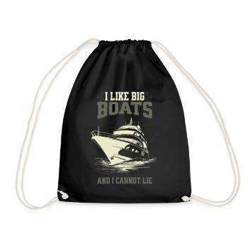 J’aime les gros bateaux et je ne peux pas mentir – Yacht Design - Sac de sport léger - noir - Devant