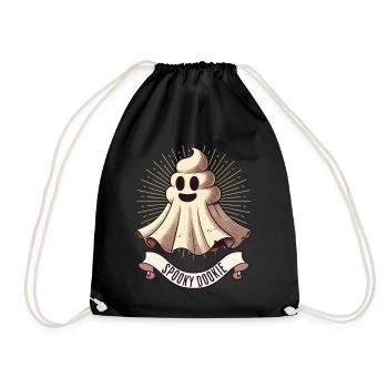 Drôle caca tas fantôme caca humoristique - Sac de sport léger - noir - Devant