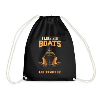 J’aime les gros bateaux et je ne peux pas mentir – Yacht Design - Sac de sport léger - noir - Devant