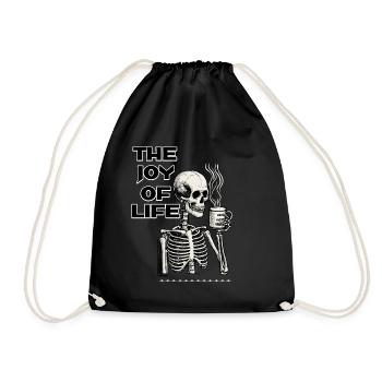 Café La joie de vivre Drôle d’amateur de café - Sac de sport léger - noir - Devant