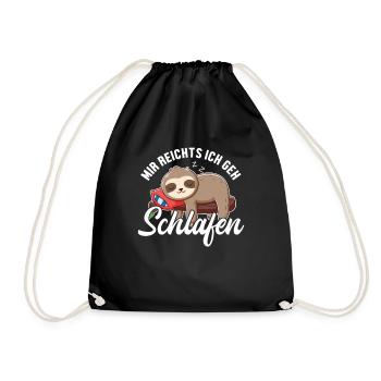 Mir reichts ich geh Schlafen Brown-Throated - Drawstring Bag - black - Front