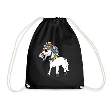 Horse Diva Star Horses Lady Starlet Gaul Rider - Drawstring Bag - black - Front