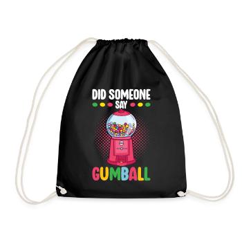Gumball Machine Kaugummiautomat - Turnbeutel - Schwarz - Vorne