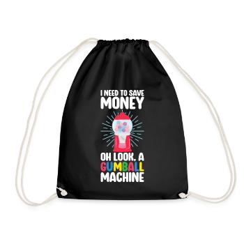 Machine à chewing-gum Machine à chewing-gum - Sac de sport léger - noir - Devant