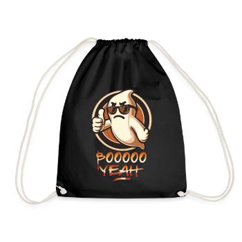 Boo Yeah Fantôme Drôle Dire Design - Sac de sport léger - noir - Devant