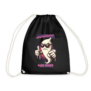 Boo Yeah Fantôme Drôle Dire Design Halloween - Sac de sport léger - noir - Devant