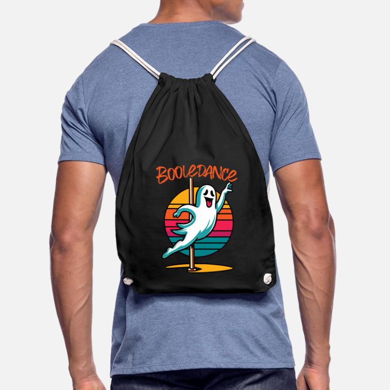 Funny Boolean Dance Saying Pole Dance Ghost Drawstring Bag