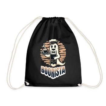 Boorista Café Drôle Disant Halloween - Sac de sport léger - noir - Devant