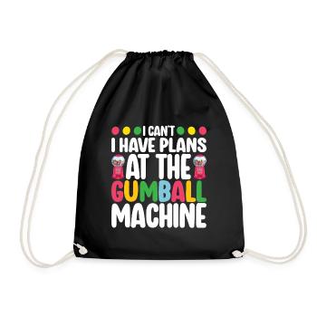 Machine à chewing-gum Machine à chewing-gum - Sac de sport léger - noir - Devant