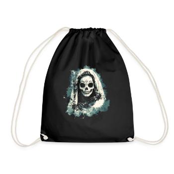 Jour des morts La Catrina Skull Design - Sac de sport léger - noir - Devant