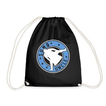 Sumo Fighter Uncle Sumo Wrestler Sumo Uncle Sumo - Drawstring Bag - black - Front