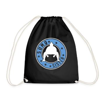 Sumo Fighter Sister Sumo Wrestler Sumo Sister Sumo - Drawstring Bag - black - Front