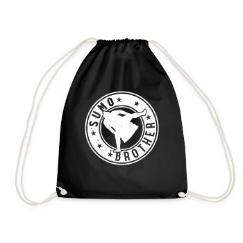 Sumo Fighter Brother Sumo Wrestler Sumo Brother - Drawstring Bag - black - Front
