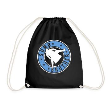 Sumo Fighter Brother Sumo Wrestler Sumo Brother Su - Drawstring Bag - black - Front