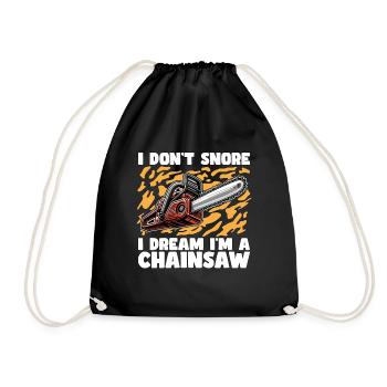 Arboriculteur Je ne ronfle pas Je rêve Je suis un chirurgien arboricole - Sac de sport léger - noir - Devant