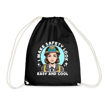 Agent de sécurité Je donne l’impression que la sécurité est facile Application de la loi - Sac de sport léger - noir - Devant