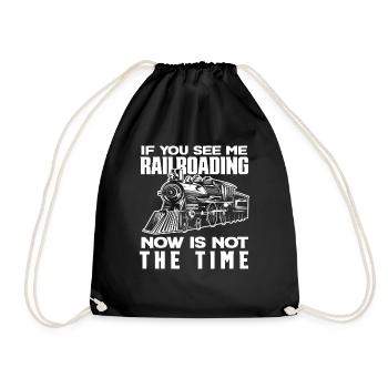 Si vous me voyez prendre le train, pas maintenant - Sac de sport léger - noir - Devant