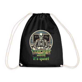 Drôle Enseignant Halloween Sarcasme Dire Design - Sac de sport léger - noir - Devant